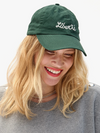 Baseball Hat in Forest w/ Cream Embroidered Liberté