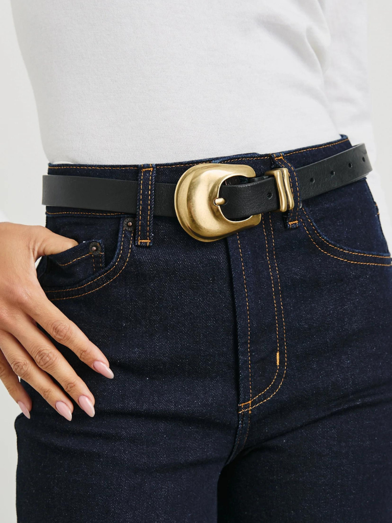 Rodeo Belt in Black/Gold