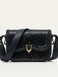 Manon Python Bag in Black