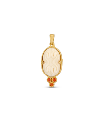 Cinched Cameo Charm in Gold