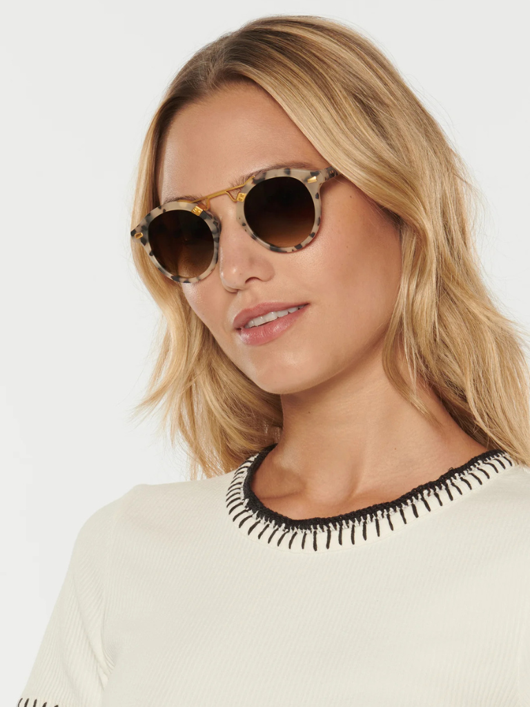 St. Louis Sunglasses in Matte Oyster 24K