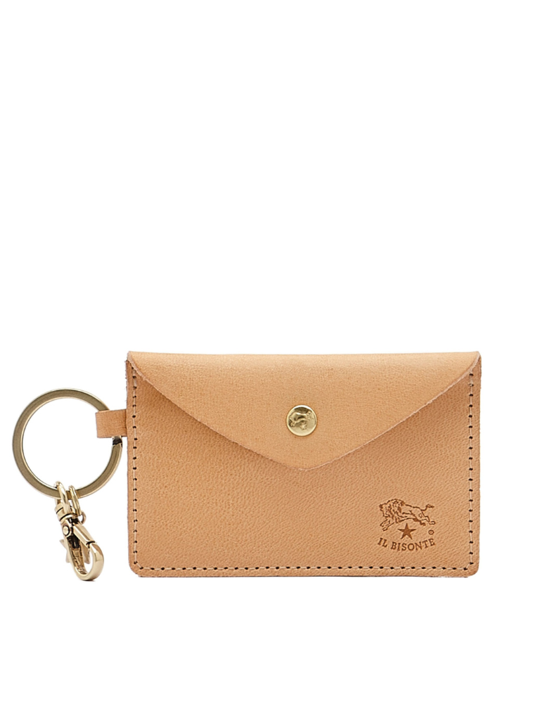 Scarlino Women's Calf Leather Keyring in Natural