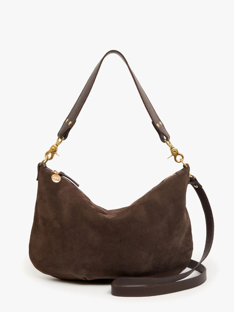 Moyen Messenger in Chocolate Suede