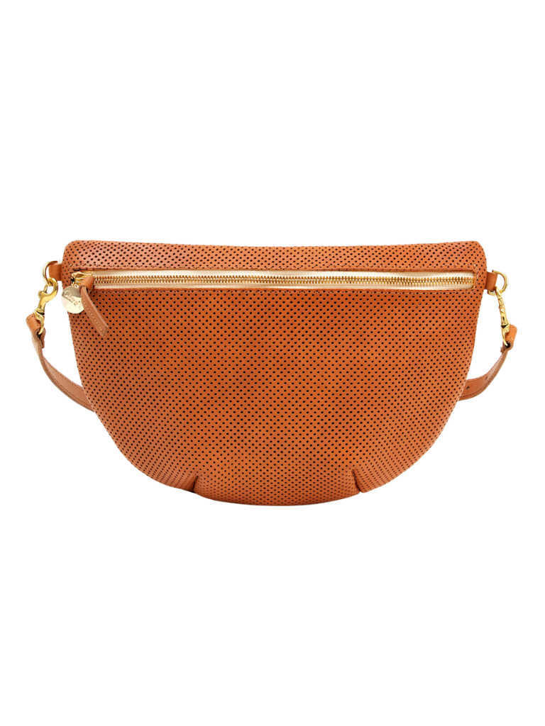 Grande Fanny Pack in Perforated Cuoio