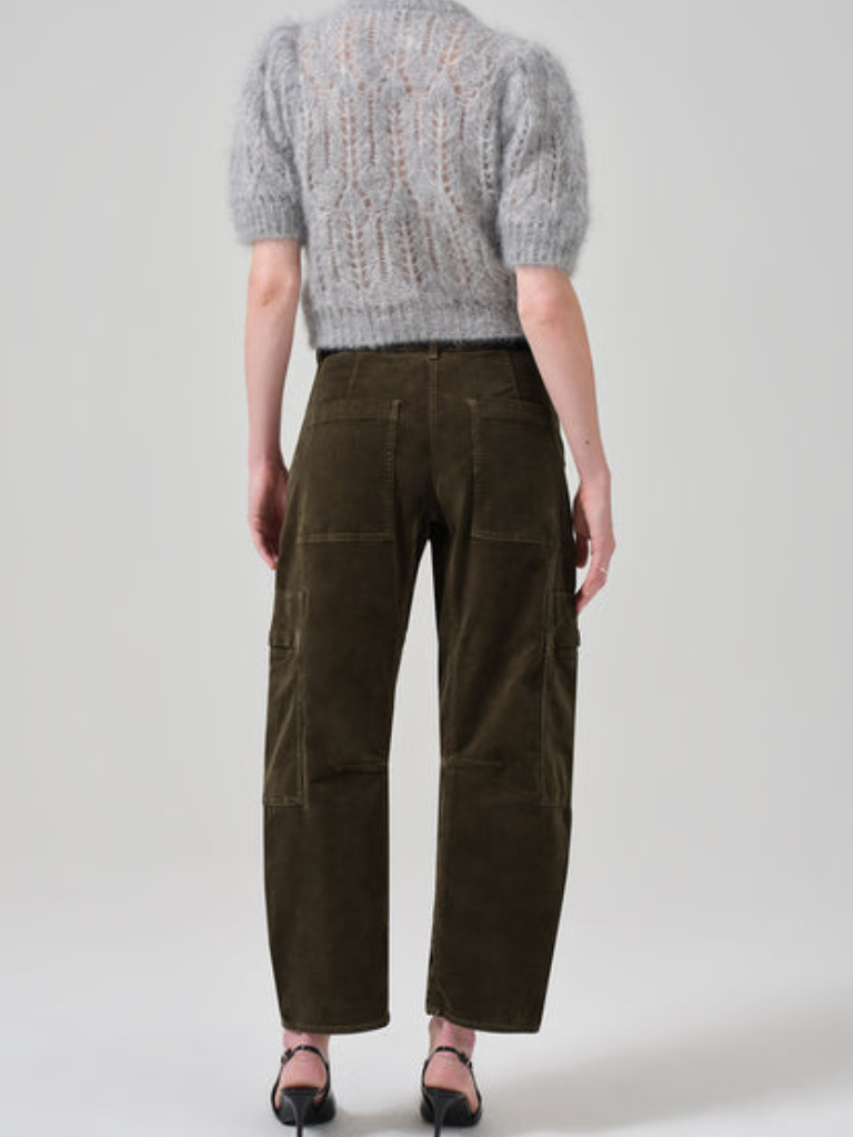 Marcelle Low Slung Easy Cargo Corduroy In Costes