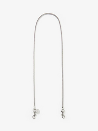 Snake Chain Crossbody Strap in Silver