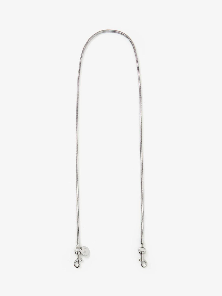 Snake Chain Crossbody Strap in Silver