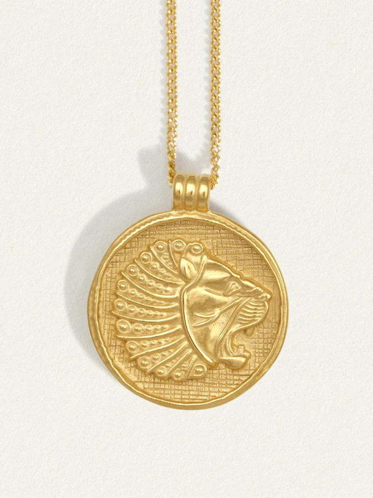 Babylon Coin Necklace in Gold Vermeil