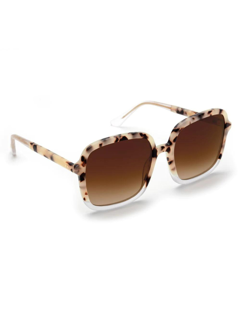 Margot Sunglasses in Matte Oyster to Crystal