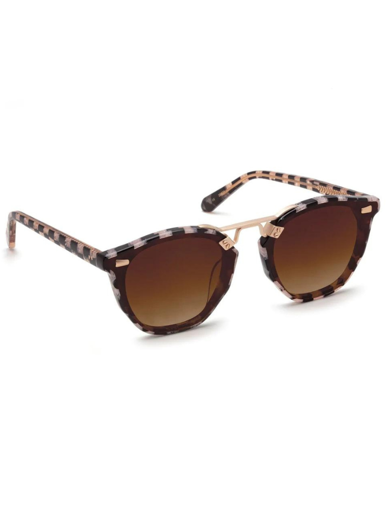 Beau Nylon Sunglasses in Harlequin 18K Rose