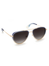 Coleman Sunglasses in 18K + Matte Indigo Fade + Gravity