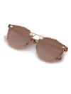Beau Nylon Sunglasses in Poppy to Petal 12K Mirrored