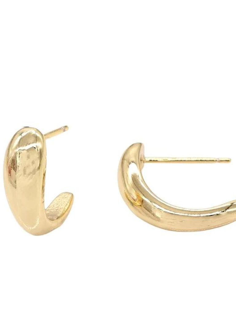 Cara Stud Earrings in Gold