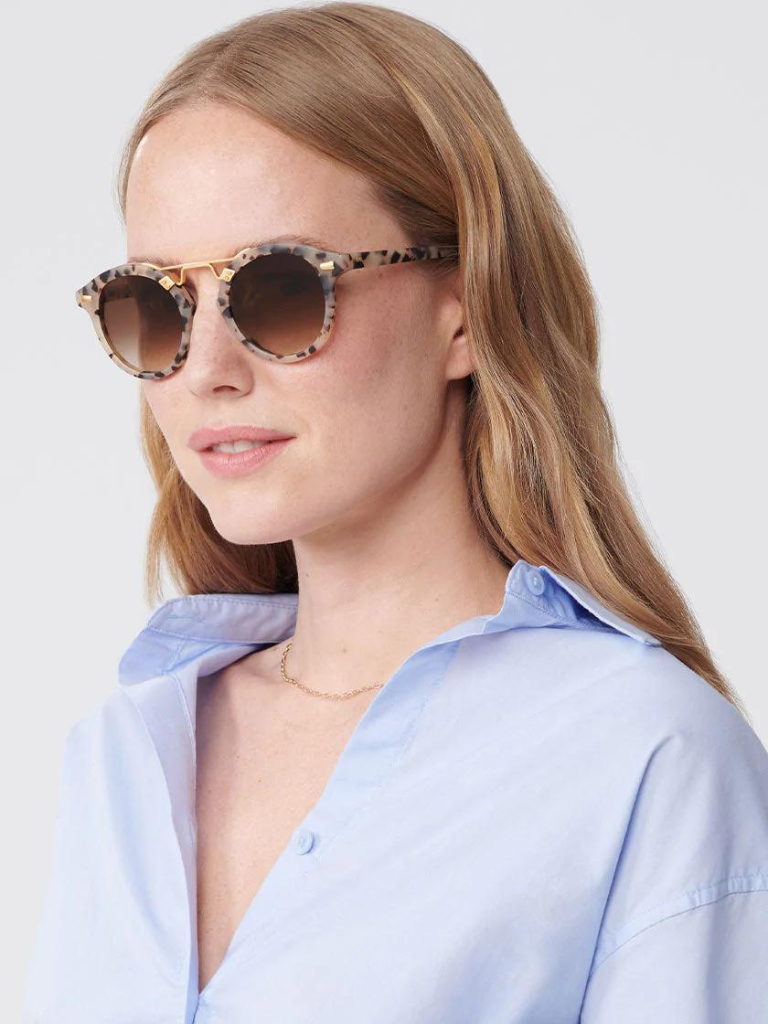 STL II Sunglasses in Matte Oyster 24K