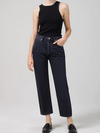 Emery Crop Relaxed Straight In Licorice