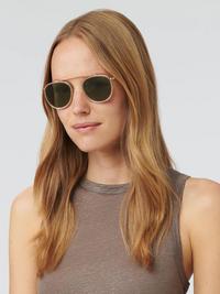 Chartres Sunglasses in Crystal 24K Polarized